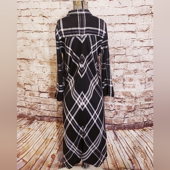 NWT Max Studio Plaid Shirtdress Small - Picture 7 of 8